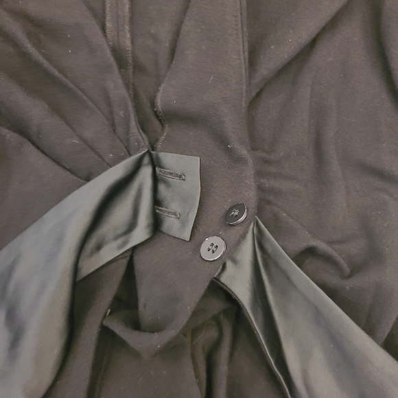 Armani Collezioni Black Women's Blazer with Satin Accent - Picture 5 of 7